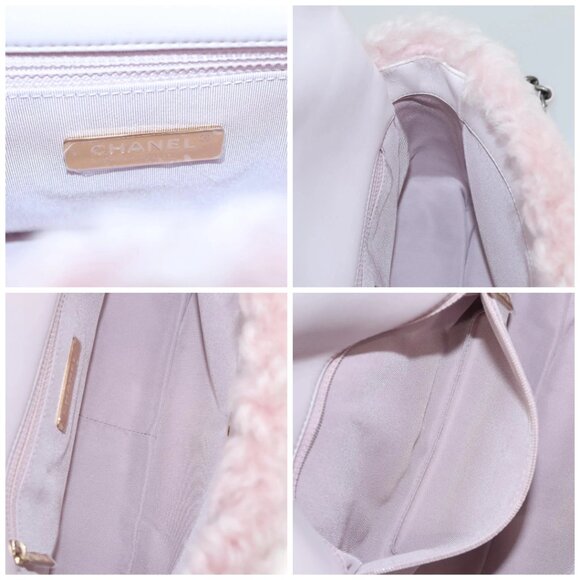 CHANEL Shearing Chain CHANEL 19 Bag Mouton 2way Pink M95573 CC Auth 116258AM - Picture 15 of 16
